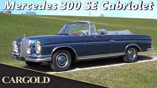 Mercedes 300 SE Cabriolet, 1967, Nur 708 Mal gebaut! Deutsches Original in Dunkelblau Metallic