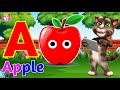 Phonics Song 2 with TWO Words in 3D - A For Apple🍎🍏- ABC Alphabet Songs with Sounds for Children's
