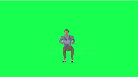 3d green screen man working with computer front angle chroma key buy in telegram bio