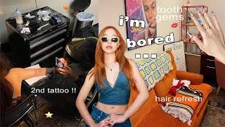i’m bored with how i look … | new tattoo, tooth gems, hair