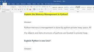 Python - Top 12 Interview Questions and Answers for beginners