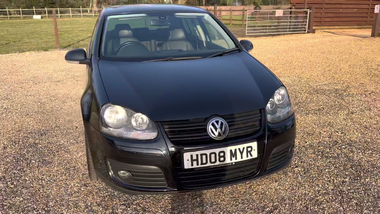 2008 Volkswagen Golf 1.4 TSI GT Sport 5dr Petrol Manual Black Hatchback 2008 Volkswagen Golf 1.4 TSI GT Sport 5dr Petrol Manual Black Hatchback