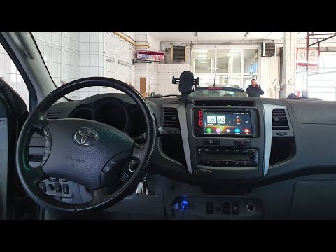 Montaż radia Android 2 DIN i kamery cofania do Toyoty Hilux