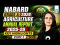 Agriculture Annual Report 2025-26 | Key Highlights | NABARD Grade A 2026