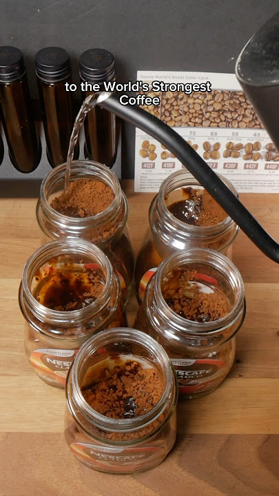 Drinking the worlds strongest coffee X5 ☕️😩#coffee #science #asmr #recipe