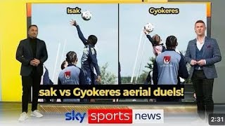 ALEXANDER ISAK LEAVES FANS STUNNED AFTER LEAPING OVER VIKTOR GYÖKERES IN SWEDEN TRAINING!