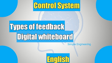 Control System Engineering - Part 3 - Types of feedback | Explained using digital whiteboard