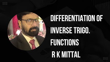 Differentiation of Inverse Trigonometric Functions #diploma #mathematics #derivation