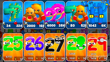 Merge Number Run vs Merge Alphabet Lore Run vs Merge Number Lore Run 3D - Merge Battles ⭐1234567890