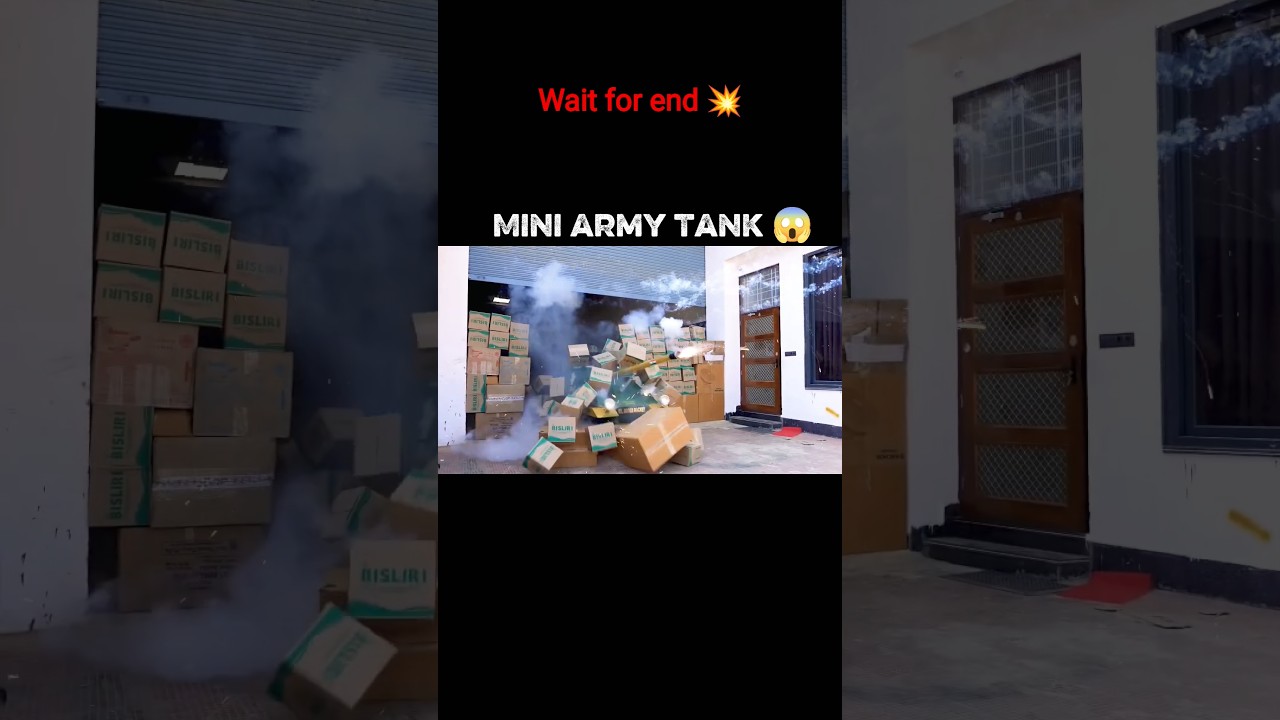 mini army tank 😱💥 