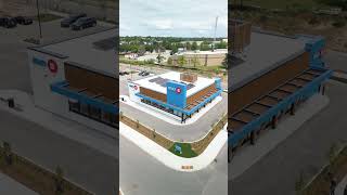 Swipe to see the finished roof on this BMO bank 🏦😍