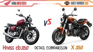 Harley davidson x350 vs Honda Hness cb350 | Comparison | Mileage | Top Speed | Price | Bike Informer