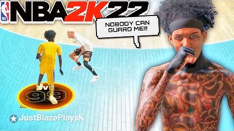 MY 99 OVR PURE PLAYMAKER TAKES OVER THE PARK IN NBA 2K22 CURRENT GEN! BEST BUILD NBA 2K22