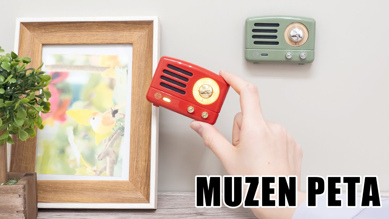 置き場に困らずながら作業が楽しくなるスピーカー『MUZEN PETA