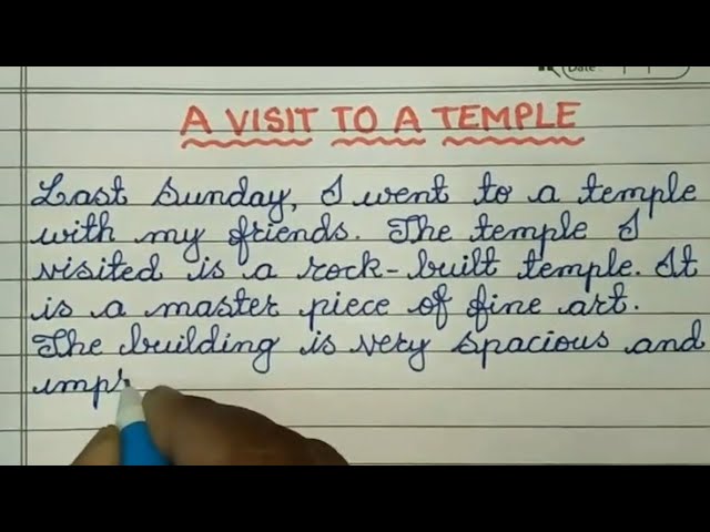 temple essay examples