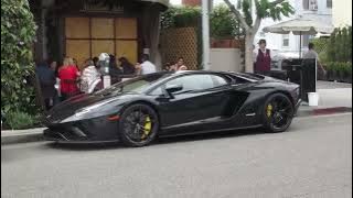 Lamborghini Aventador S in Beverly Hills (w/ startup)