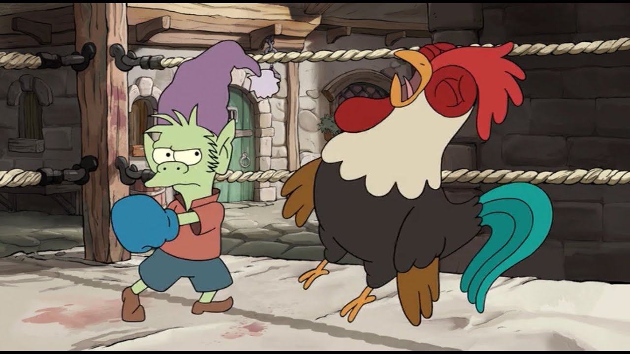 Disenchantment Bean and the gang gets high YouTube