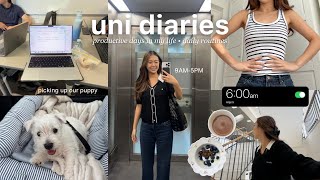 Productive days of university | 9AM-5PM campus days, getting a puppy, baking hobby, daily routines