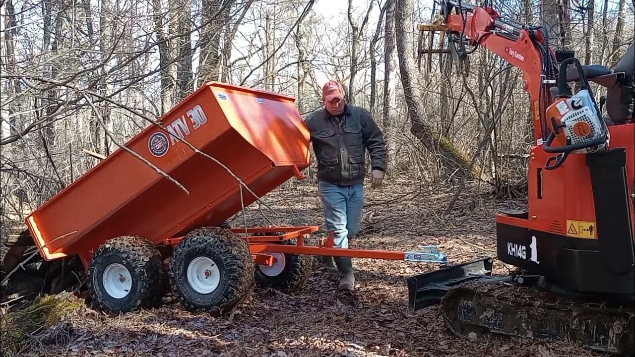 Can a Groundhog Mini Excavator pull a trailer? Let's Find Out! - YouTube