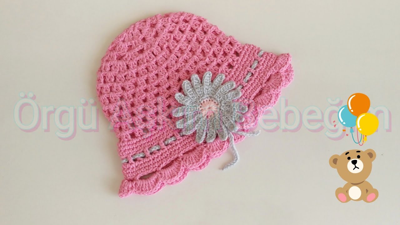 Yazlık Şapka Nasıl Örülür?Tığ İşi  Şapka Modelleri/Anlatımlı Kolay Yazlık Şapka🎈🌸