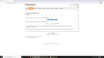 Project Euler problem 6: Solution with Python