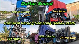 Daftar Hadir Sound Karnaval Karang Sambung Demak