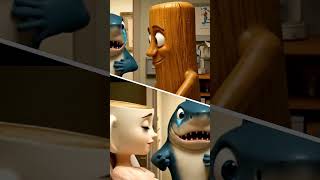 HOSPITAL CHAOS! 🏥 Shark Visits Ballerina Capinco! #Shorts #meme #funny