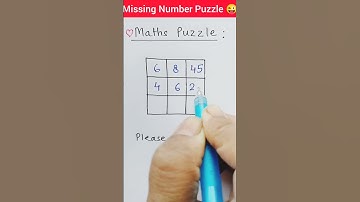 Missing Number Puzzle 😜 l Maths Trick #maths #youtubeshorts #shortvideo #shorts