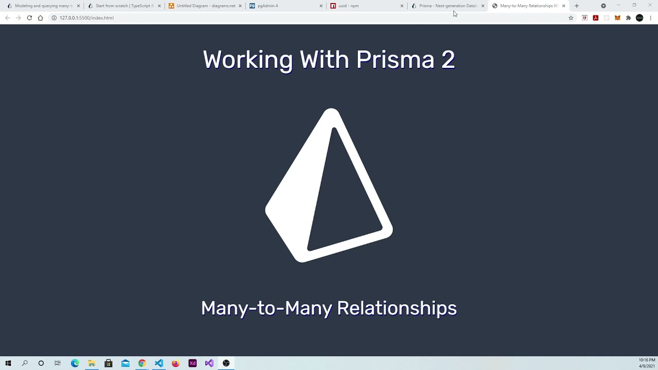 prisma คือ 2022 Working With Prisma 2: Many-to-Many Relations