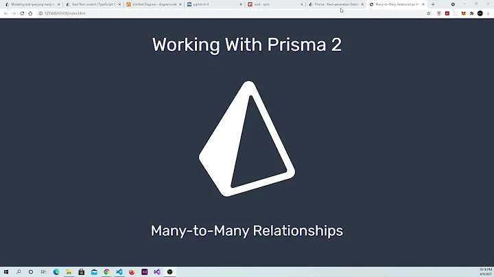 Working With Prisma 2: Many-to-Many Relations