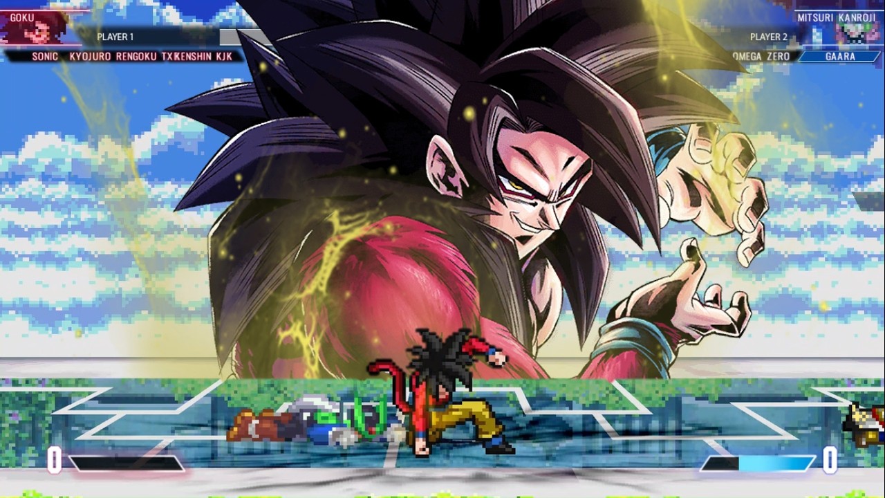 El imponente Super Saiyajin en 4 || [MUGEN JUS]