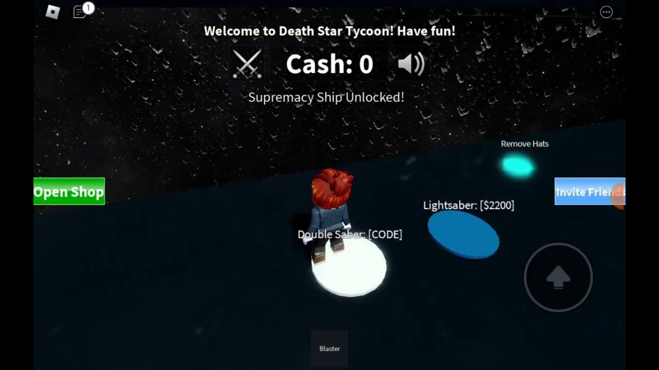 Death star tycoon codes YouTube