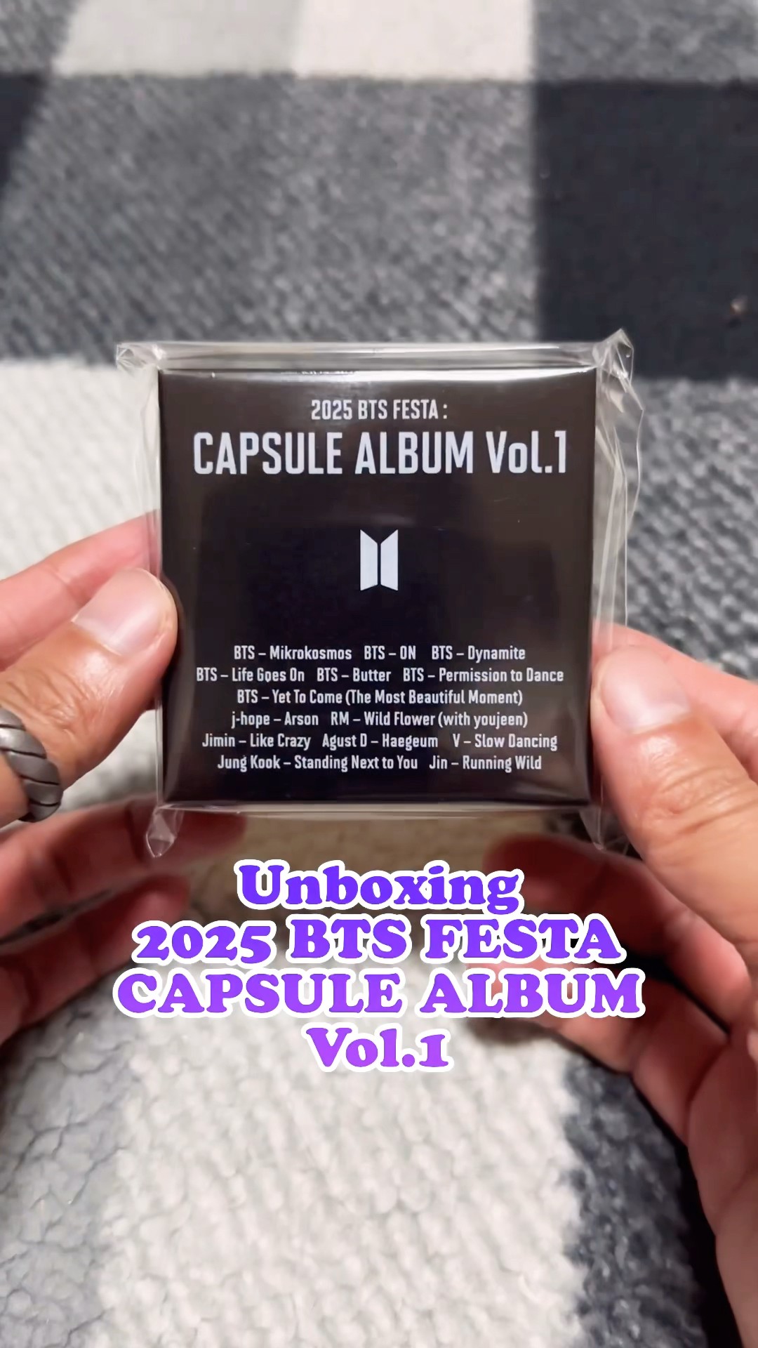 Unboxing 2025 BTS FESTA - CAPSULE ALBUM Vol.1 - YouTube