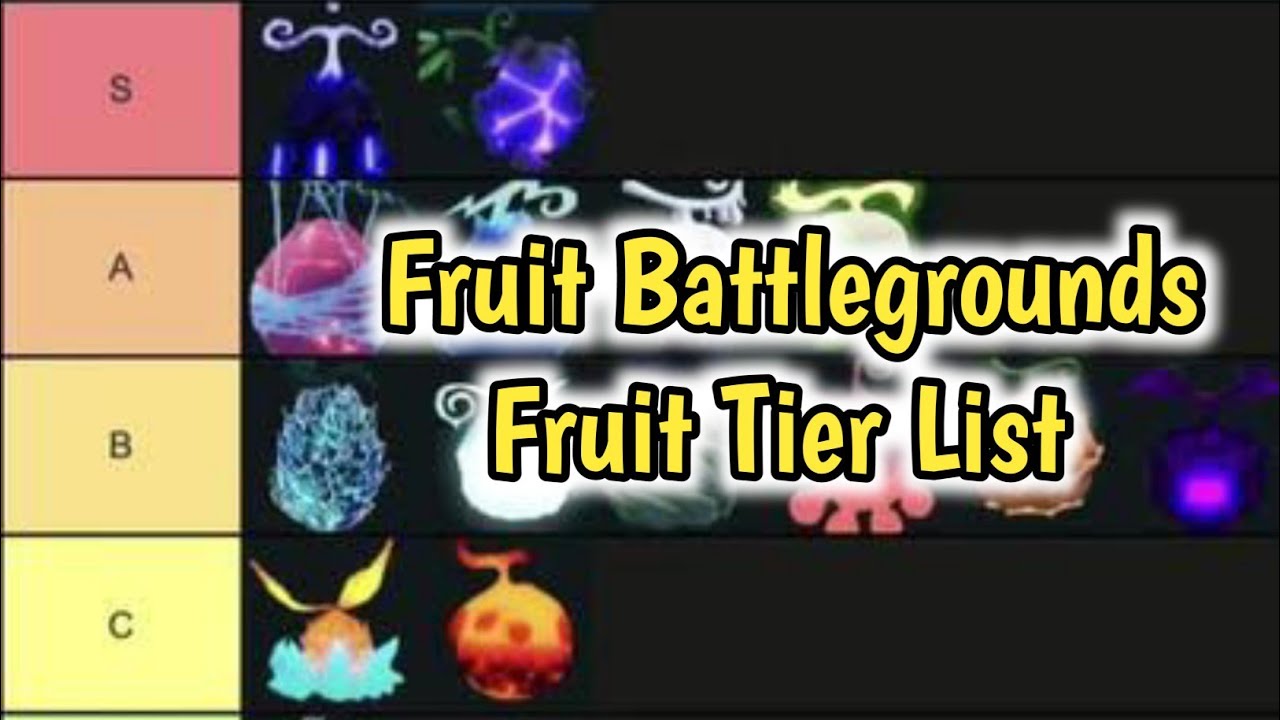 Fruit Battlegrounds ALL Fruits Tier List / Ranking *Including new
