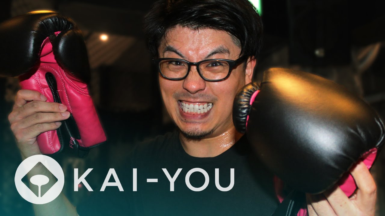 Awesome kick boxing lesson in gym @Dogenzaka,Shibuya,Tokyo,Japan