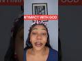 INTIMACY WITH GOD