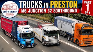 Truck Spotting In Preston | M6 Junction 32 Southbound Part 1