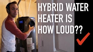 How Loud is a Hybrid Water Heater? #rheem #aosmith #soundwaves