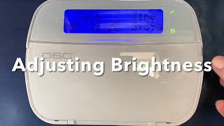 DSC Neo PowerSeries Alarm System: How To Adjust Brightness