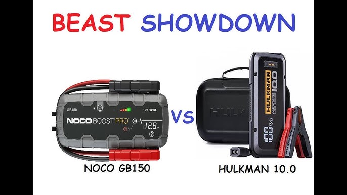 Hulkman Alpha 85S vs Noco Genius Boost GB70 Jump Starter 2000a Peak  (20,000mAh Battery) 