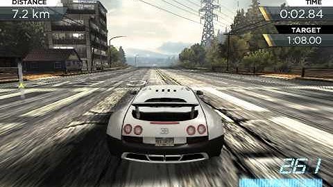 NFS Most Wanted on iPhone 4S: Bugatti