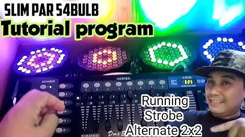 How to create program - bank 1 to bank 5 Tutorial - Slim par led
