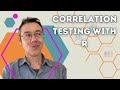 Correlation testing in r