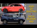 Audi Q3 Quattro vs Dacia Duster 4WD - premium vs budget - 4x4 test on rollers -