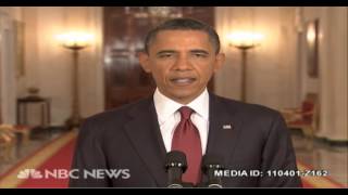 Osama Bin Laden Death Announcement - www.NBCUniversalArchives.com
Go to http://www.NBCUniversalArchives.com to license any portion of this video.
Like Us on http://www.Facebook.com/NBCUArchives
Follow us on http://www.Twitter.com/NBCUArchives Osama Bin Laden Death Announcement - www.NBCUniversalArchives.com