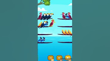 bird sort color puzzle game Level 21 #shortsfeed #shots #funnyshorts #lifestyle #gameplay