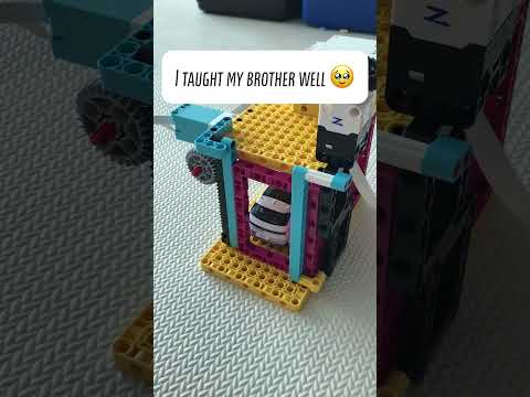 My lil bros first build! 🥹  #lego #vex #vexiq