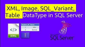 Datatype | sql image data type | XML | sql_variant | DataTypes in SQL Server