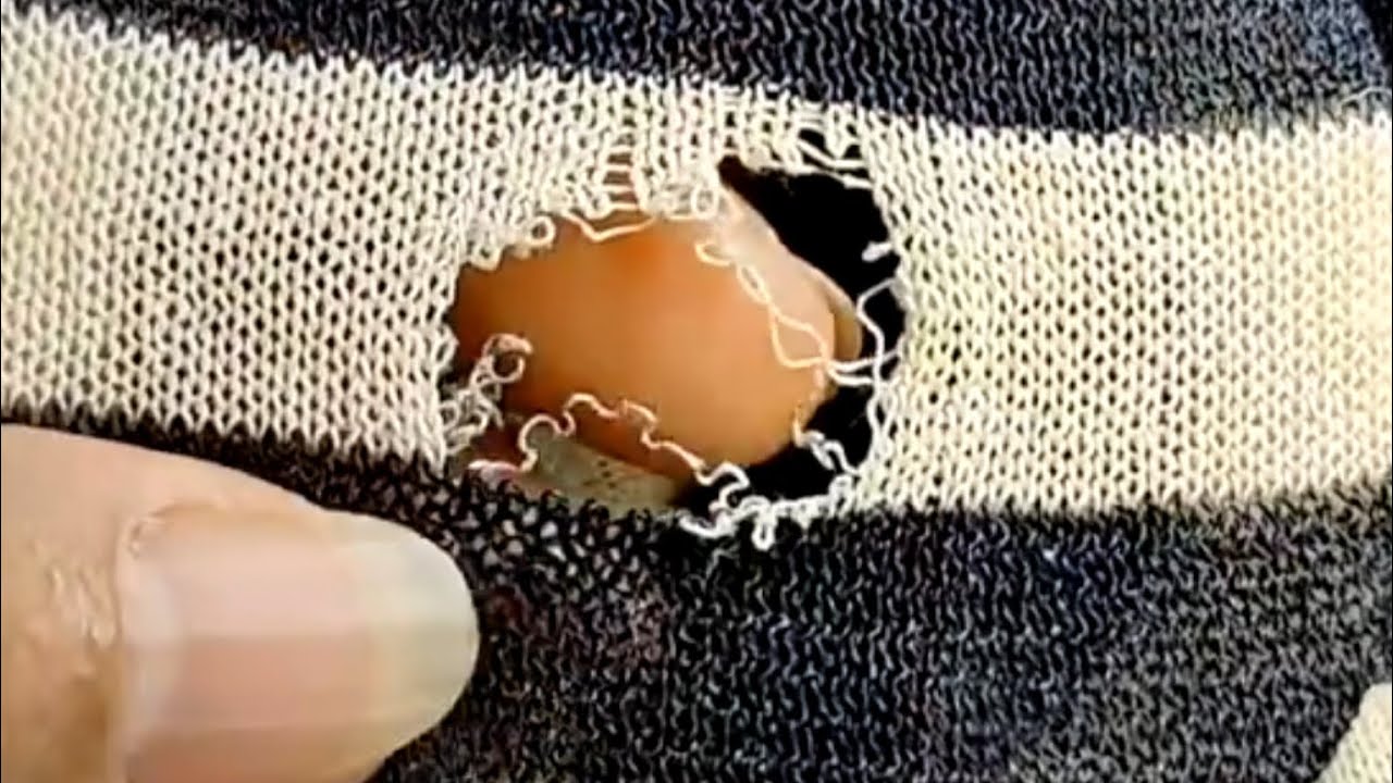How to Perfectly Repair a Hole in a Knitted Sweater Without Leaving Any ...