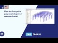 FAQ 001431 | How do I change the graphical display of member loads?